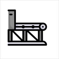 A black and white illustration of a machine vector
