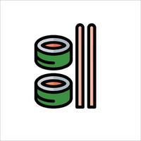 Sushi icon illustration vector