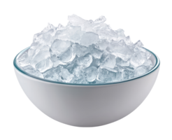 Bowl with ice isolated on transparent background png