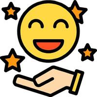 Emoji smiley face icon vector