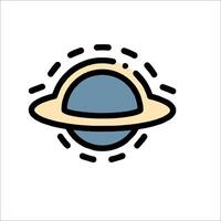 Saturn icon illustration vector
