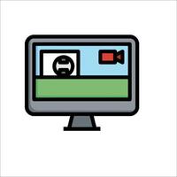 streaming icon illustration vector