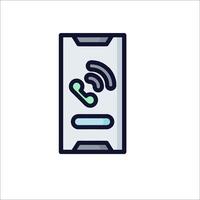 A phone with a phone call icon vector