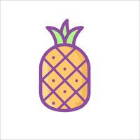 A pineapple icon on a white background vector