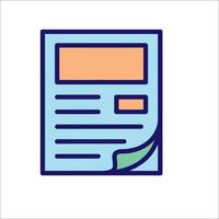 A document icon on a white background vector