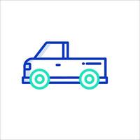 A truck icon on a white background vector
