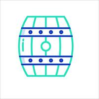 A barrel icon on a white background vector