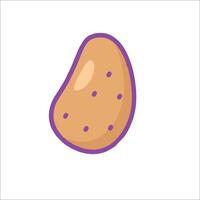 A potato icon with purple dots on it vector