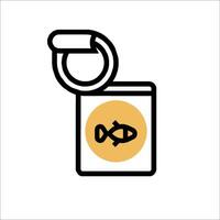 Fish keychain icon vector