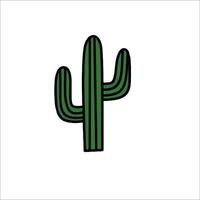 A cactus is shown in a white background vector