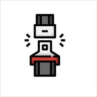 A black and white icon of a valve vector