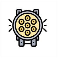 A light bulb icon on a white background vector