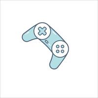 A game controller icon in a line style vector