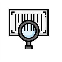 Magnifying glass icon vector