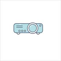A projector icon on a white background vector