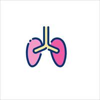 Lungs icon, illustration vector
