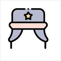 A hat with a star on it vector
