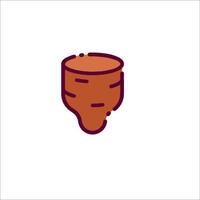 A carrot icon on a white background vector
