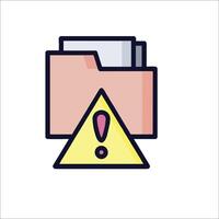 File folder icon illustration vector
