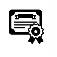 Certificate icon illustration vector