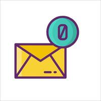 Email envelope icon illustration vector