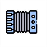 An accordion icon on a white background vector