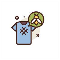 A t - shirt with a bee on it and a speech bubble vector