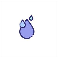 Water drop icon illustration vector