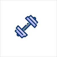 Dumbbell icon isolated on white background vector
