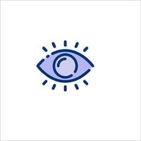 An eye icon on a white background vector