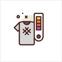 A t - shirt with a thermometer and a thermometer vector
