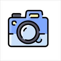 A camera icon on a white background vector