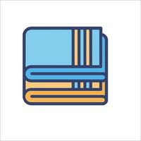 A towel icon on a white background vector