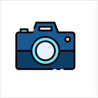 A camera icon on a white background vector