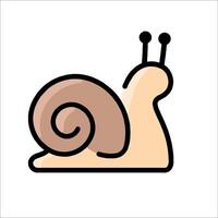 A snail icon on a white background vector