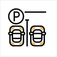 Parking icon - parking space vector