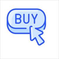 Buy button icon vector
