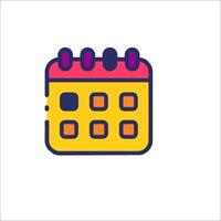 A calendar icon with a calendar on it vector