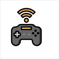 A game controller with wifi symbol on it vector