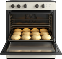Ofen mit Backen Kekse auf oben von es png