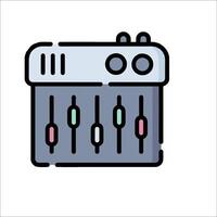 A mixer icon on a white background vector