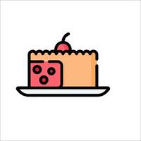 Cake icon illustration vector