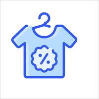 A t - shirt with a percentage sign on it vector