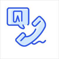A phone with a speech bubble and a tooth vector