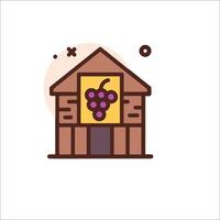 Wine store icon vector