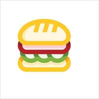 A hamburger icon on a white background vector