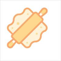 A rolling pin icon on a white background vector