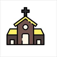 Church icon illustration vector