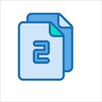 A blue folder with the letter s on it vector