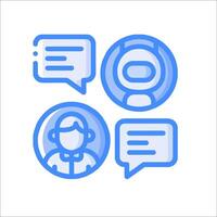 Chatbot icon with speech bubbles vector